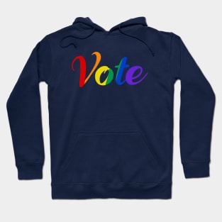 Vote in Rainbow Hoodie